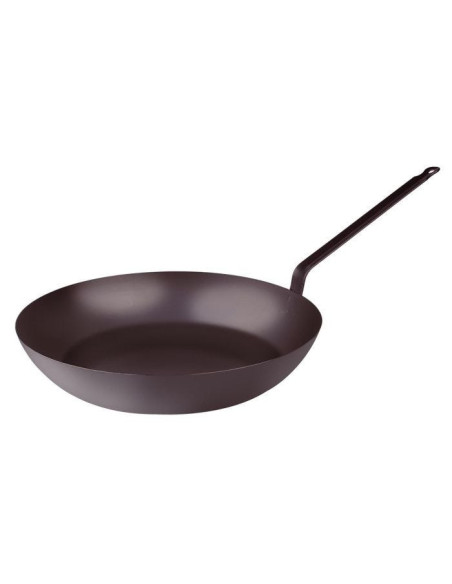 Sartén lionesa de hierro claro con mango, diámetro 32 cm