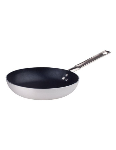 Sartén baja de aluminio antiadherente con mango de acero inoxidable, diámetro 28cm