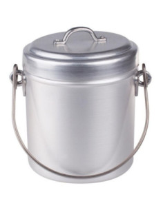 Olla para leche con tapa y acabado mate, diámetro 12 cm