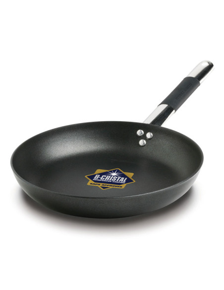 AGNELLI - 111BBSSC20 - Sartén baja de aluminio Alblack grosor 3 mm. - 20 cm. Ø x 4,5 cm. alt.