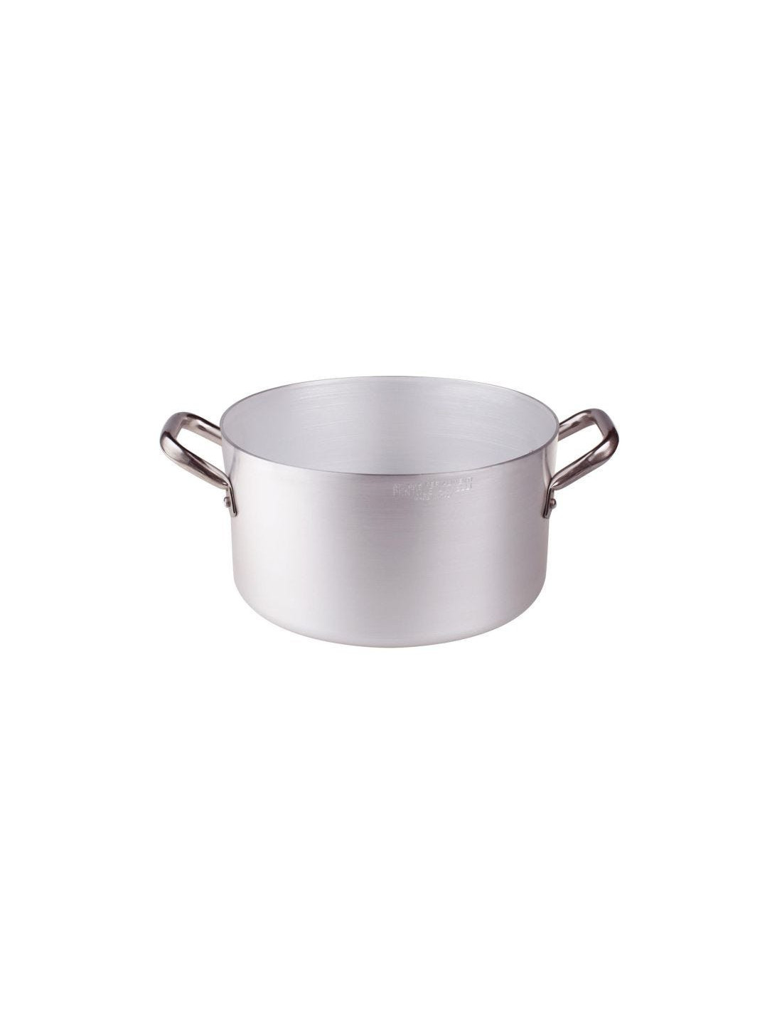 Cacerola alta con asas de acero inoxidable de 2 mm, diámetro 24 cm
