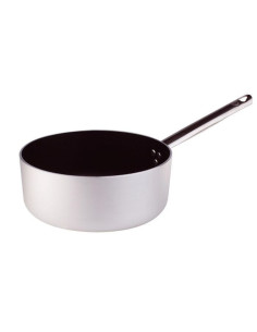 Cacerola baja de aluminio antiadherente de 3 mm con un asa, diámetro 24 cm