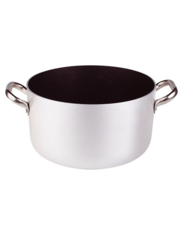 Cacerola de aluminio antiadherente de 3 mm, dos asas, diámetro 18 cm