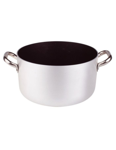 Cacerola de aluminio antiadherente de 3 mm, dos asas, diámetro 18 cm