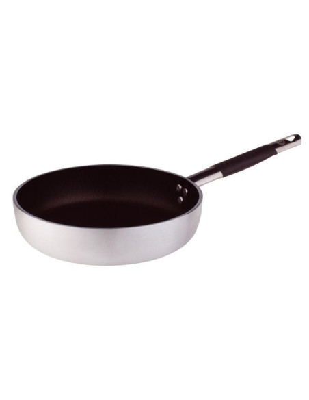 Sartén recta de aluminio antiadherente de 5 mm con mango frío, diámetro 20 cm