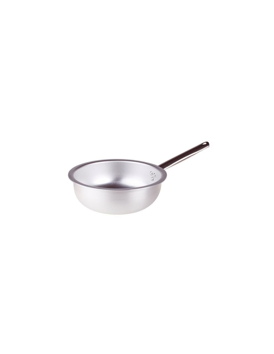 Sartén de aluminio para pasta y arroz de 3 mm, diámetro 36 cm