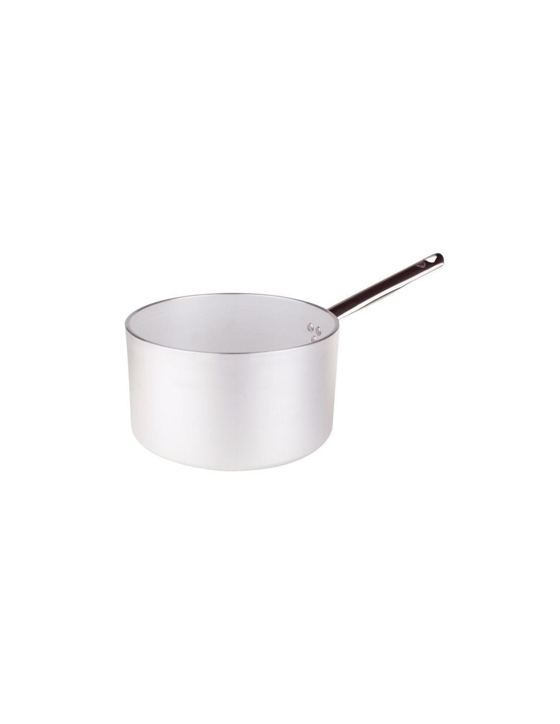 Cacerola radiante de aluminio de 5 mm de espesor con un asa, diámetro 18 cm