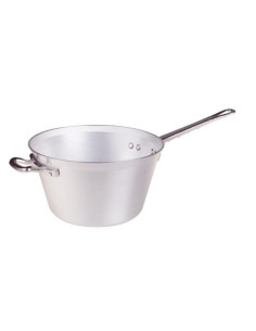 Olla para polenta con mango y empuñadura de aluminio de 3 mm, diámetro 18 cm