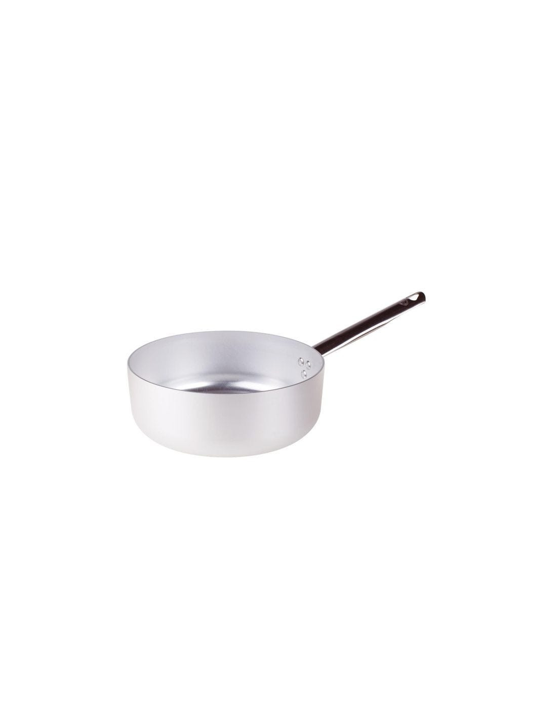 Cacerola baja de aluminio de 3 mm con un asa, diámetro 32 cm