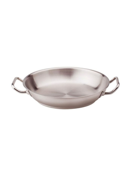 Sartén de acero inoxidable para inducción con dos asas, diámetro 28cm