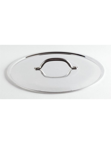 Tapa redonda con puente, diámetro 34 cm.