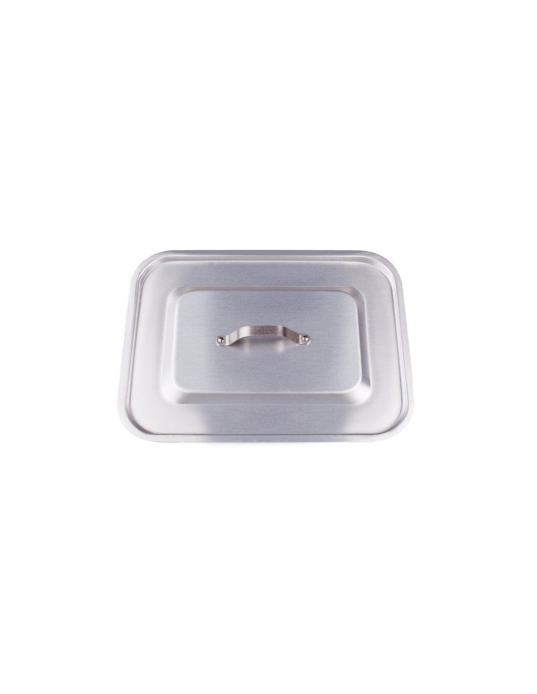 Tapa plana rectangular de aluminio de 3 mm para art. 150/151, diámetro 50x33 cm