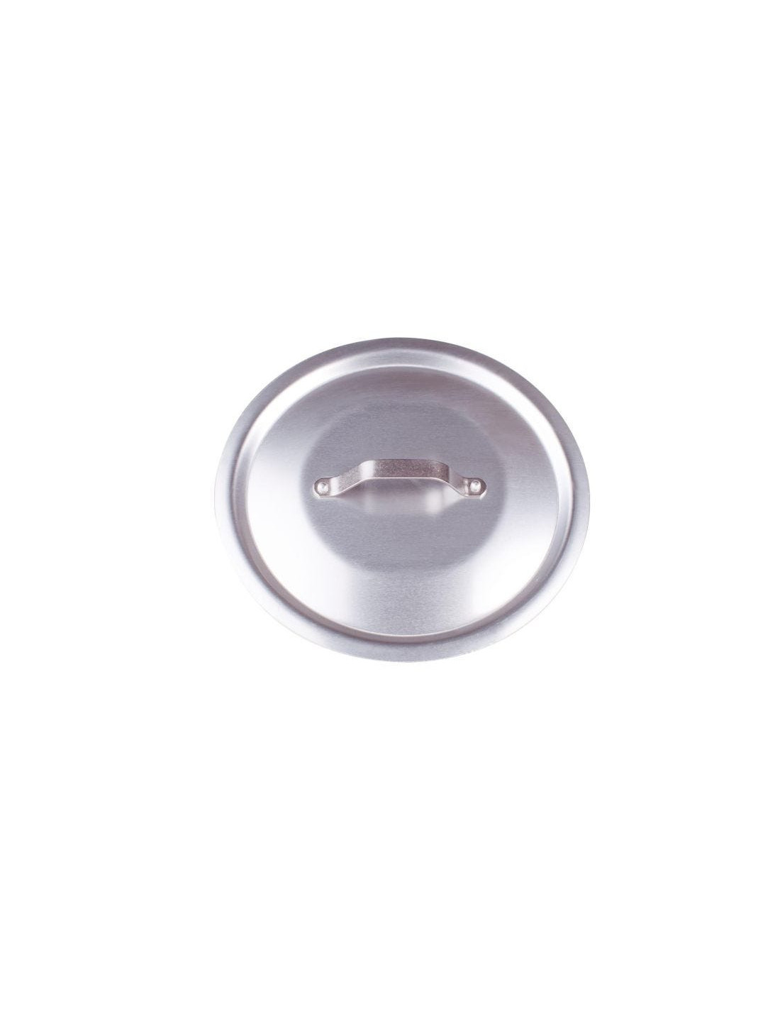 Tapa redonda resistente de aluminio de 3 mm con puente, diámetro 16 cm