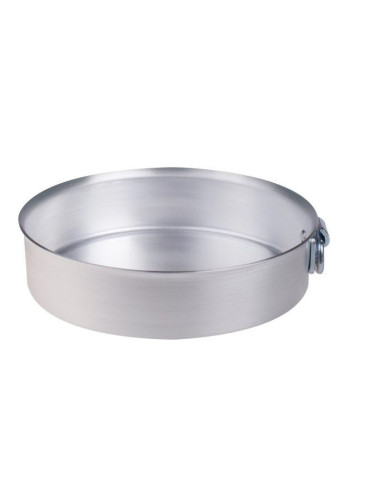 Molde cilíndrico para tartas en aluminio de 3mm, diámetro 40cm