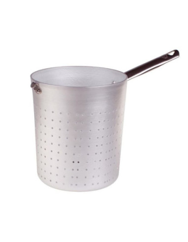 Colador cilíndrico de aluminio de 3 mm con asa