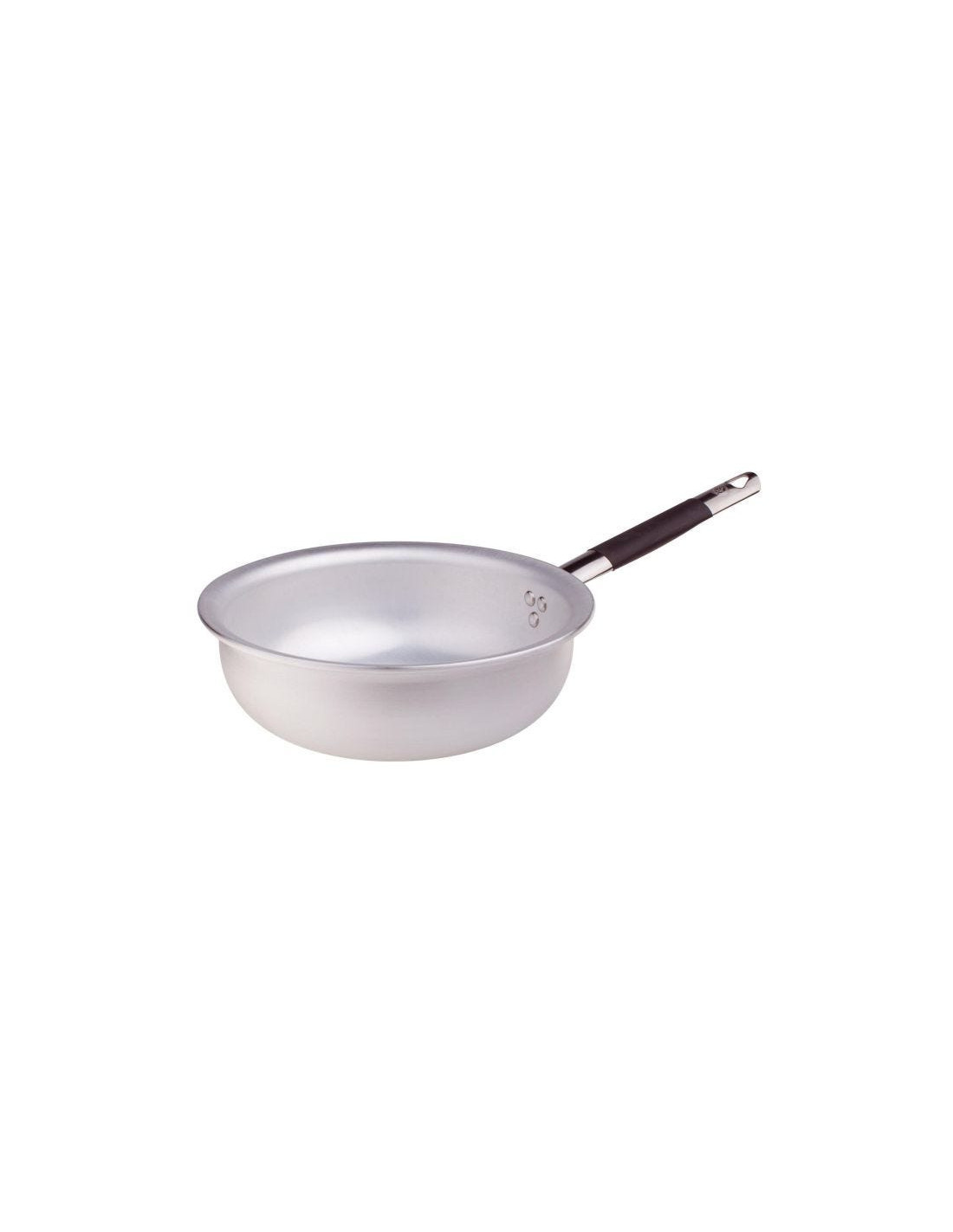 Sartén radiante mantecare para pasta y arroz en aluminio de 5 mm con mango cool, diámetro 32 cm
