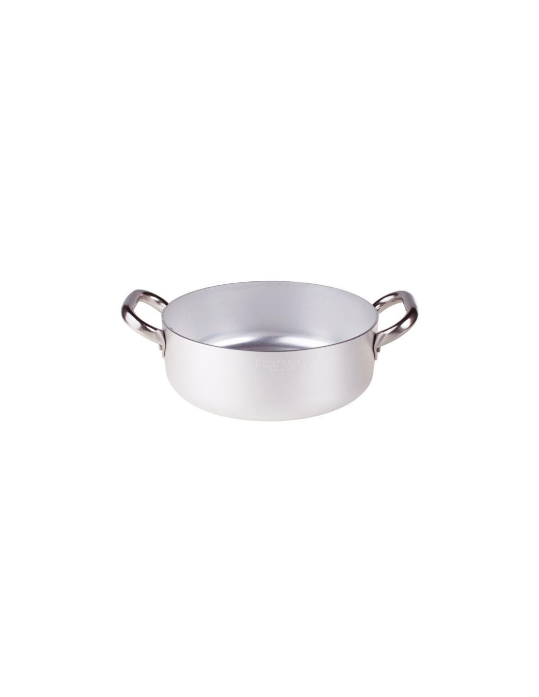 Cacerola baja de aluminio de 3mm con dos asas, diámetro 36cm