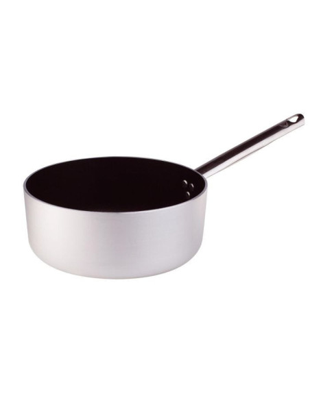 Cacerola baja de aluminio antiadherente de 3 mm con un asa, diámetro 28 cm