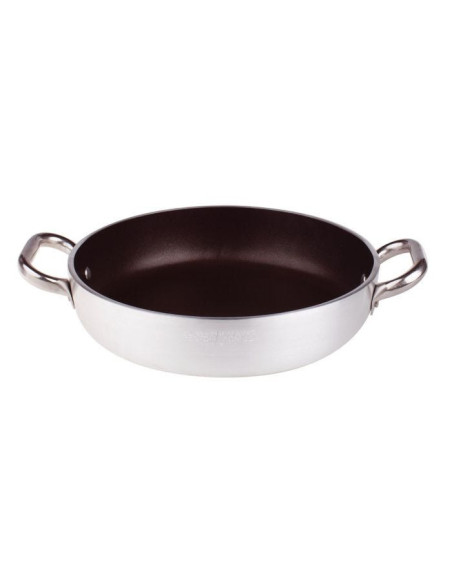 Sartén de aluminio antiadherente de 5 mm, dos asas, diámetro 32 cm