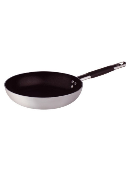 Sartén baja de aluminio antiadherente de 3 mm con mango frío, diámetro 36 cm