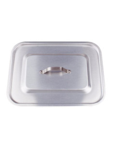 Tapa plana rectangular de aluminio de 3 mm para art. 150/151, diámetro 80x50cm