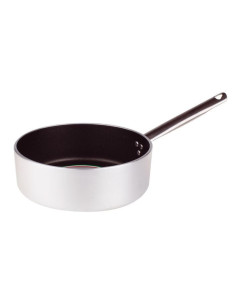 Cacerola baja de aluminio antiadherente de 5 mm con un asa, diámetro 28 cm