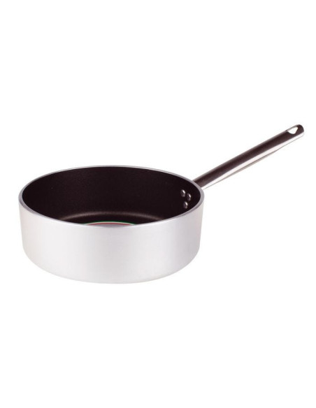 Cacerola baja de aluminio antiadherente de 5 mm con un asa, diámetro 28 cm
