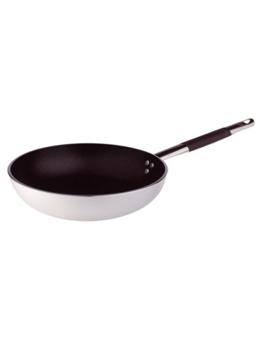 Sartén acampanada de aluminio antiadherente de 5 mm con mango frío, diámetro 40 cm