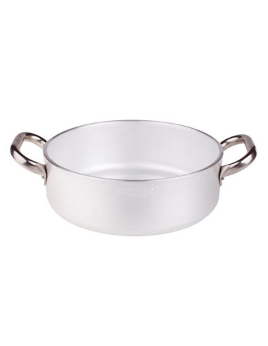 Cacerola baja radiante en aluminio de 5mm con dos asas, diámetro 50cm
