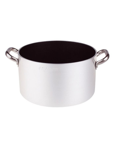 Cacerola de aluminio antiadherente de 5 mm, dos asas, diámetro 45 cm
