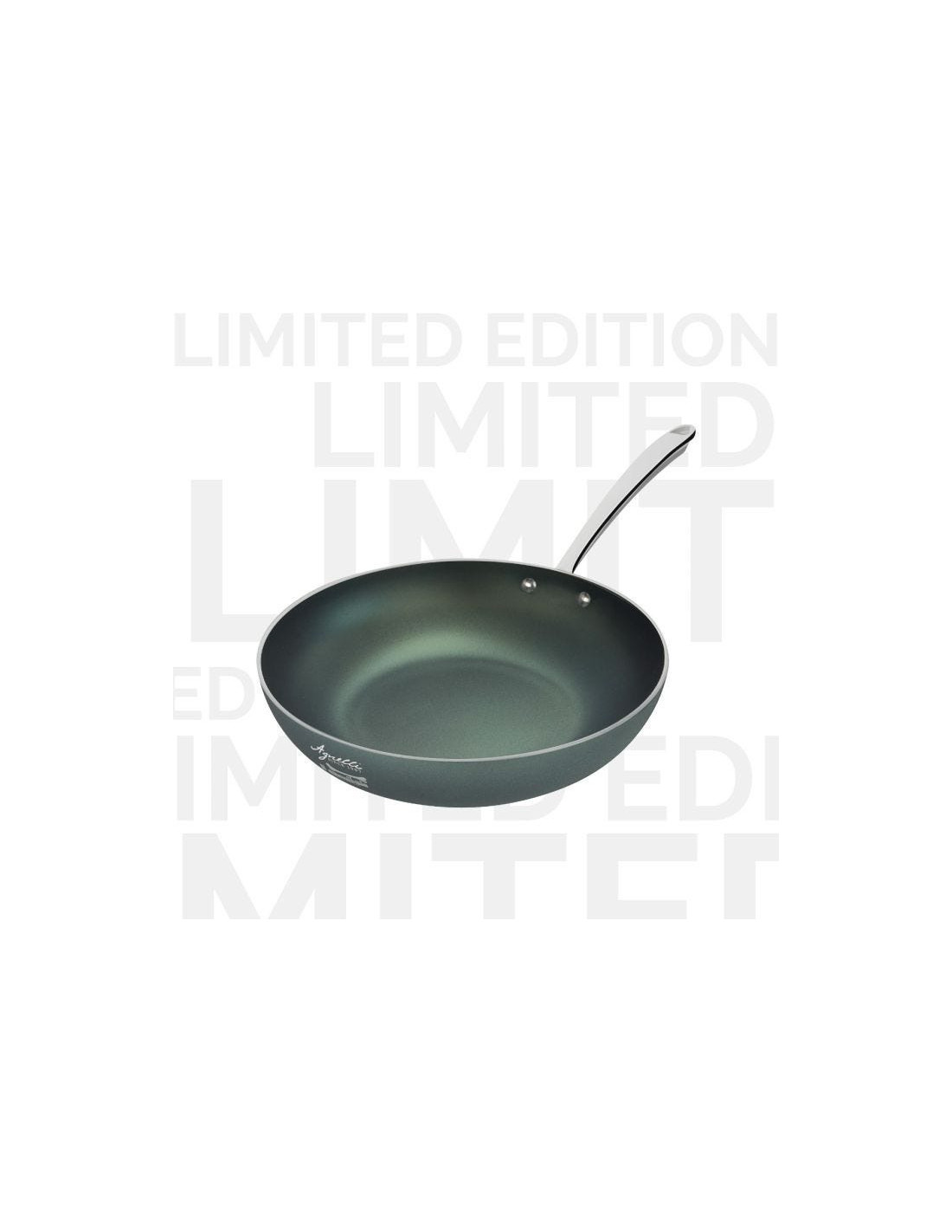 Sartén alta AlGreen 1907 para inducción, de aluminio antiadherente de 3 mm, con un solo mango, diámetro 28 cm