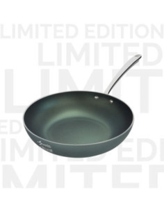 Sartén alta AlGreen 1907 para inducción, de aluminio antiadherente de 3 mm, con un solo mango, diámetro 32 cm