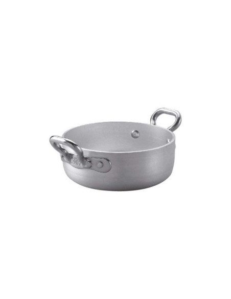 Cacerola baja de aluminio de 1932, 2 asas, 1907, diámetro 12 cm