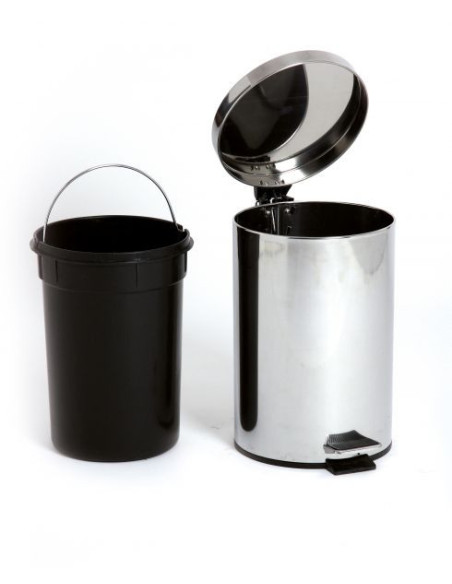 Probbax Cubo de basura con pedal de 12 l