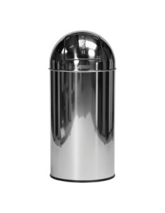 PROBBAX - PB-3140-MSSTL - Papelera redonda con tapa de presión |