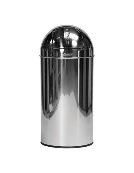 PROBBAX - PB-3140-MSSTL - Papelera redonda con tapa de presión |