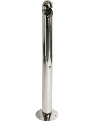Probbax Cenicero independiente con techo - Acero inoxidable