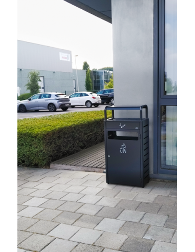 Probbax Contenedor de 43L / 5,9L con cenicero