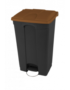 Probbax Contenedor de 90L más del 50% reciclado tapa marrón