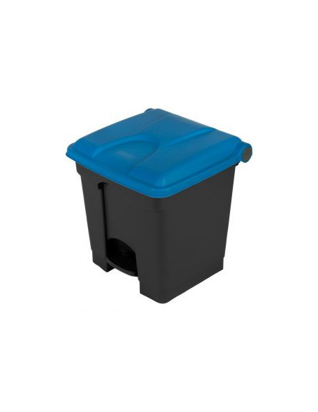 Probbax Contenedor de 90L más del 50% reciclado tapa azul
