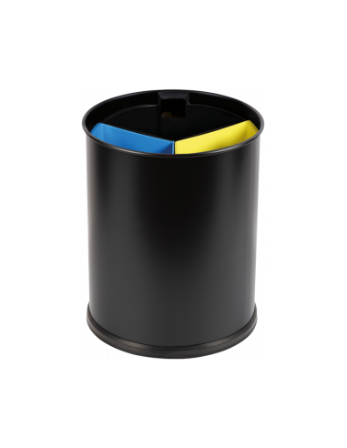 Probbax Contenedor de separación de residuos 40L - 3 compartimentos