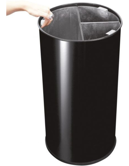 Probbax Contenedor de separación de residuos 60L - 3 compartimentos