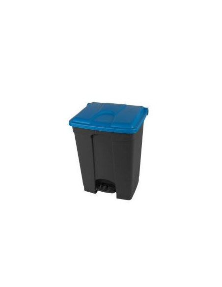 Probbax Contenedor de paso de 45L más del 50% reciclado tapa azul