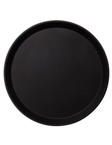 CAMBRO - 1600CT-110 - Pack 12 uds - Bandeja Camtread fibra vidrio redonda superficie antideslizante-perfil alto-40,5 cm