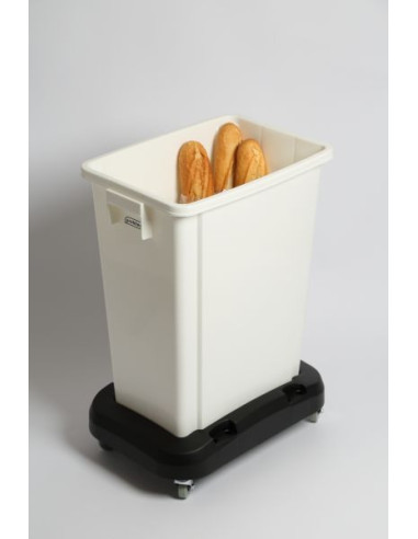Probbax Contenedor de ingredientes de 60L con plataforma rodante