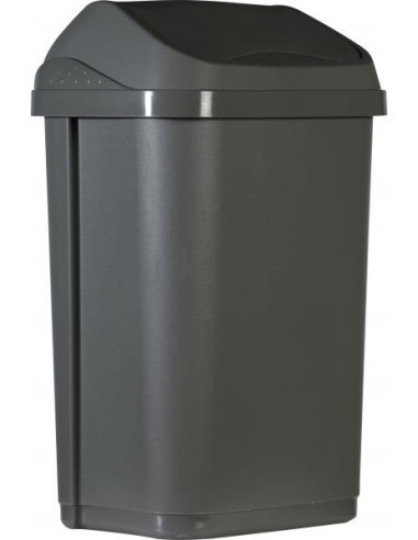 Probbax Contenedor de tapa abatible de 50 l