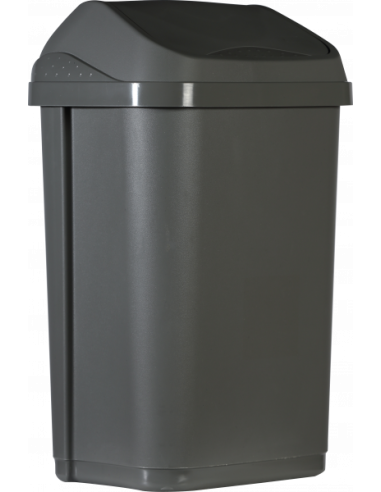 Probbax Contenedor de tapa abatible de 25 l