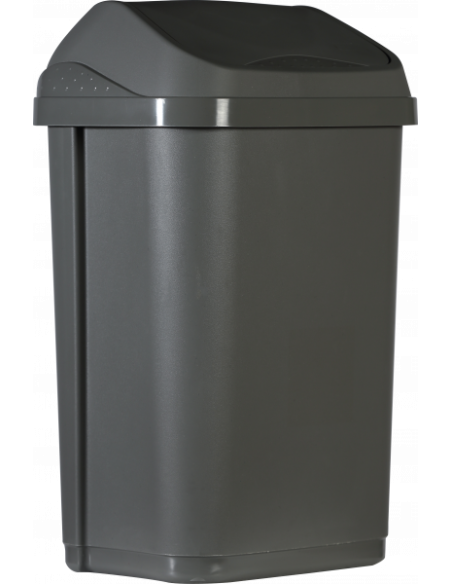 Probbax Contenedor de tapa abatible de 25 l