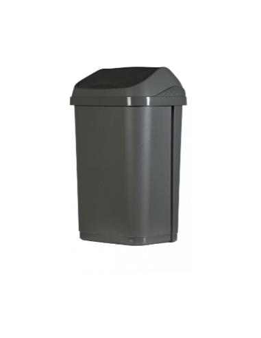 Probbax Contenedor de tapa abatible de 25 l