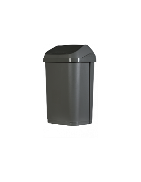Probbax Contenedor de tapa abatible de 25 l